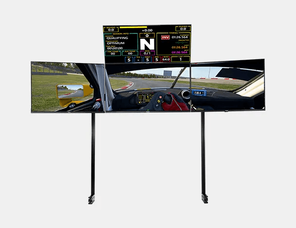 ELITE QUAD MONITOR STAND- BLACK EDITION