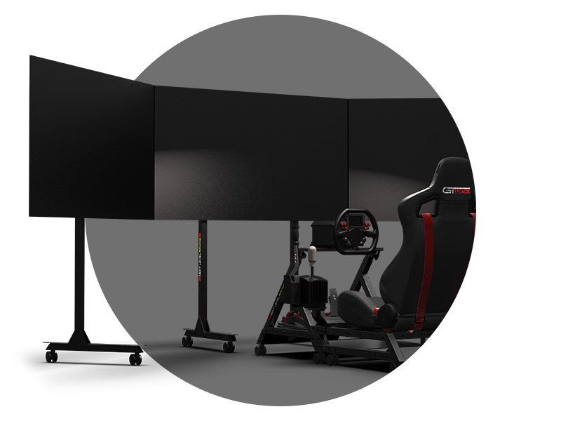 Free Standing Triple Monitor stand Next Level Racing