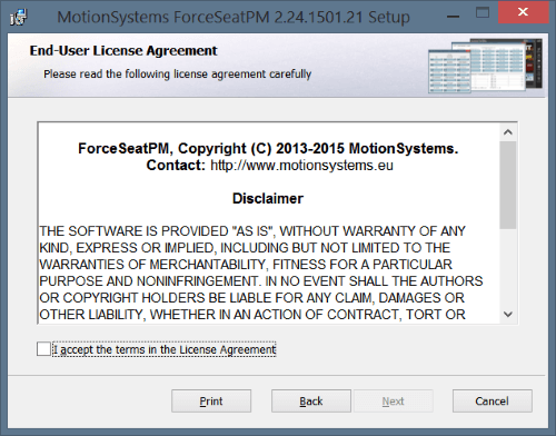 Fspm Install License Terms