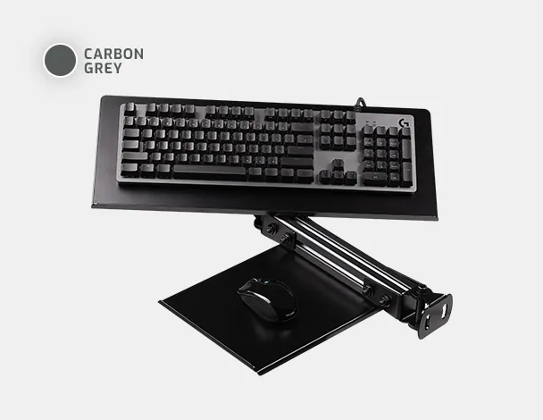 F Gt Elite Keyboard & Mouse Tray Carbon Grey