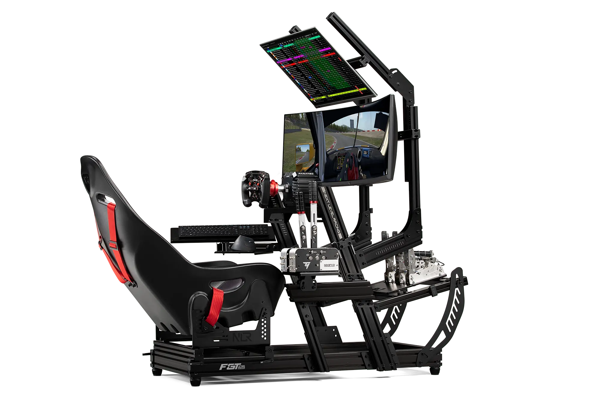 Next Level Racing-F-GT Elite-Aluminum Simulator Cockpit-Wheel Plate Edition  - NLR-E001