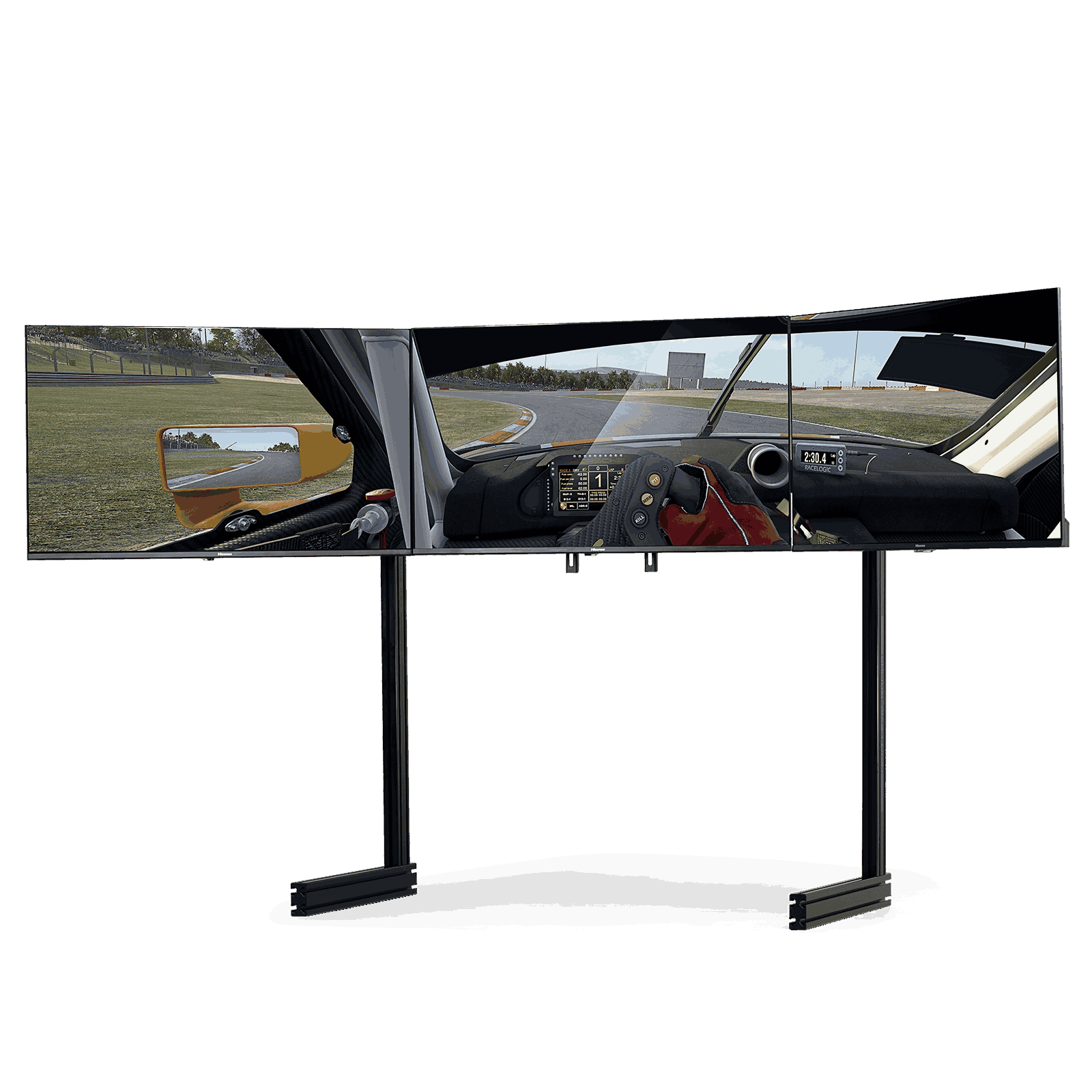 ELITE FREE STANDING TRIPLE MONITOR STAND- BLACK EDITION - Next Level Racing