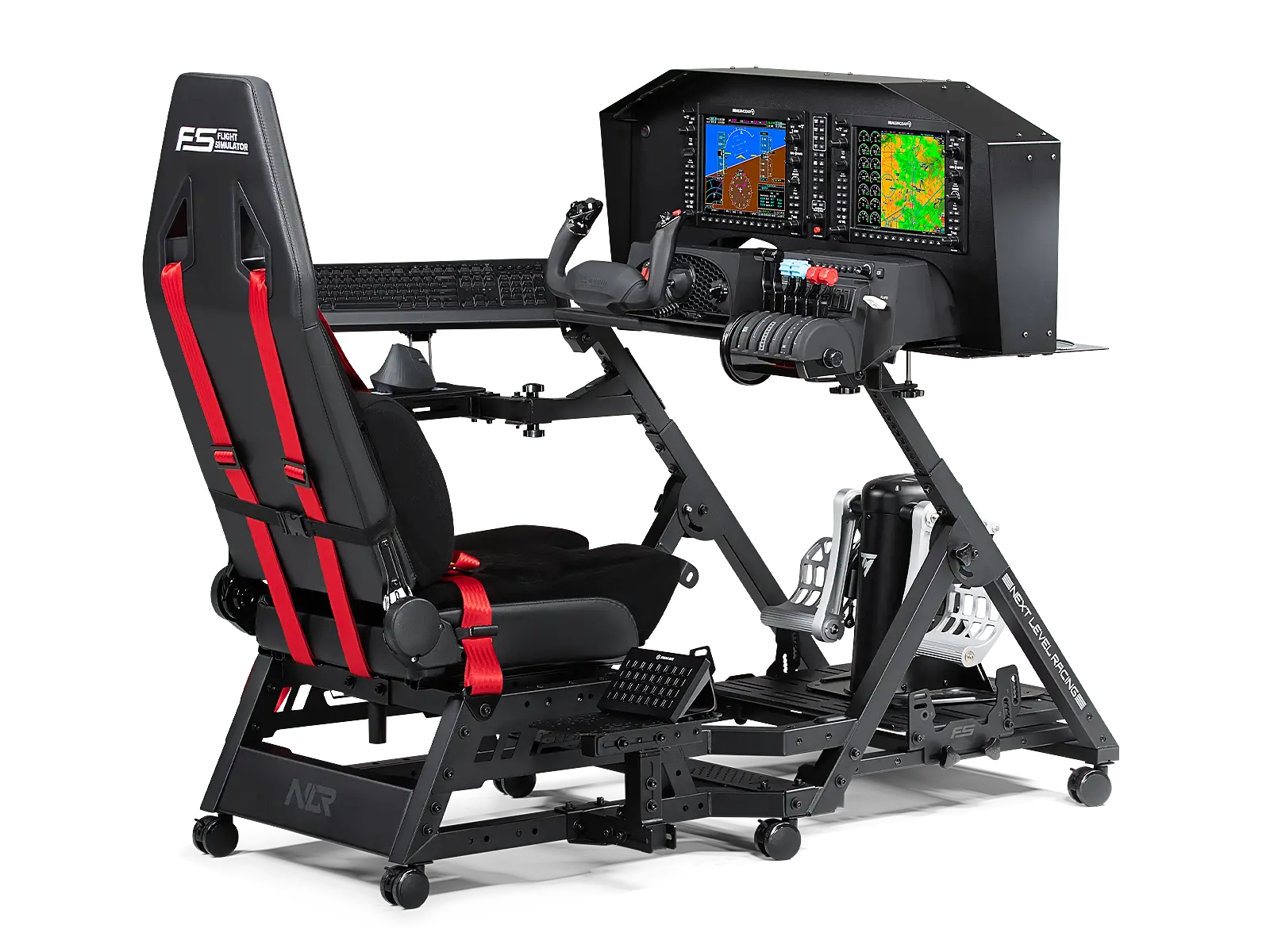 Next Level Racing - Stand simulateur de Vol - Next Level Racing - cockpit  flight simulator - Volant PC - Rue du Commerce