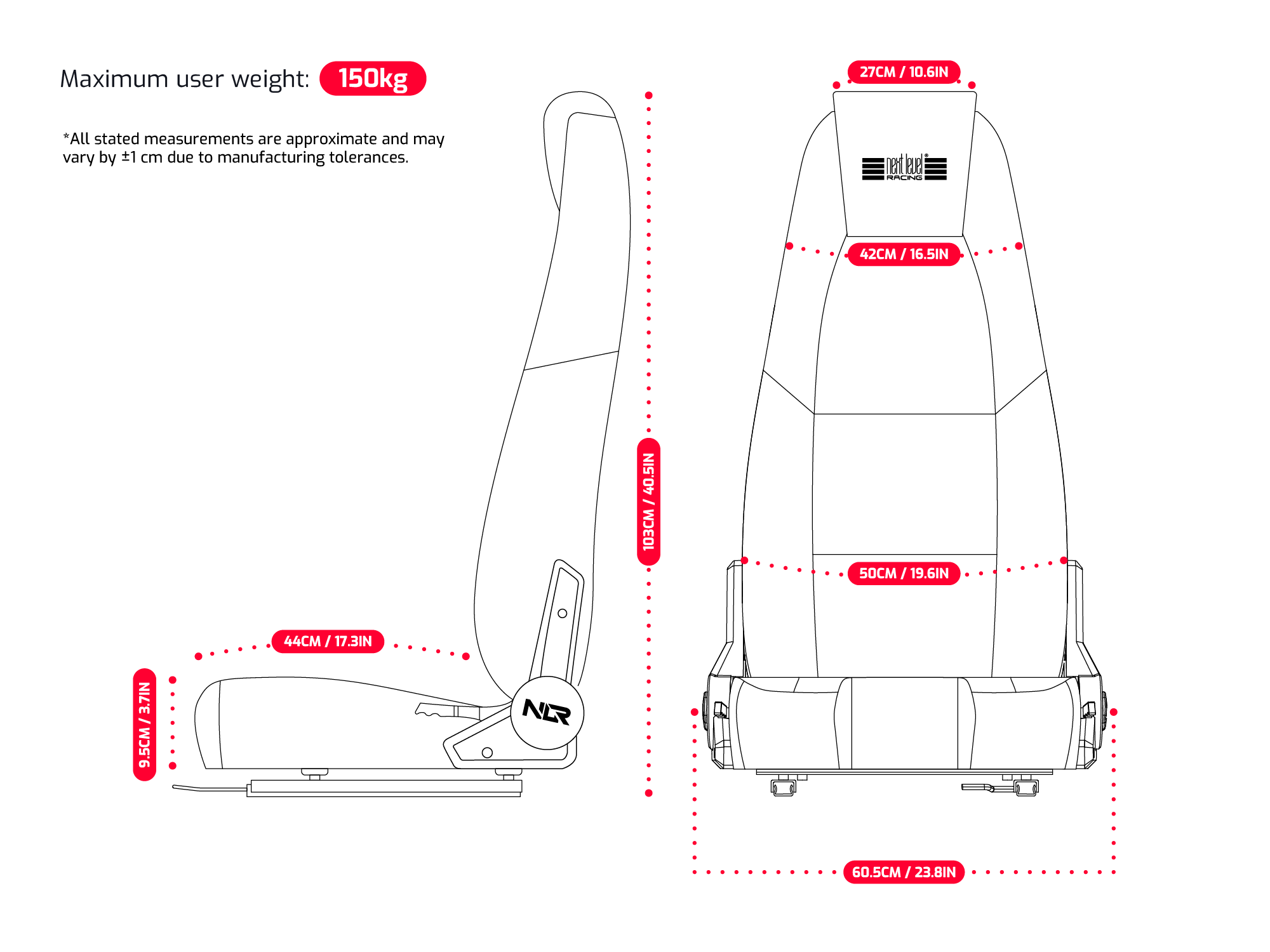 Seat Dimensions Template